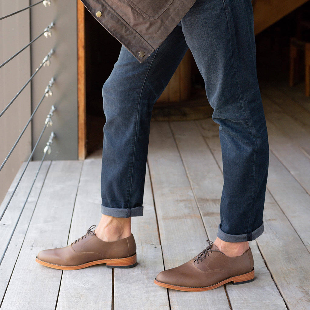 Nisolo Brown Everyday Oxford Footwear- Ledbury