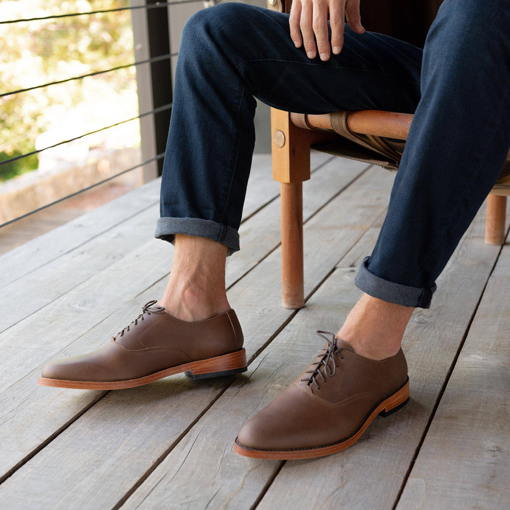 Nisolo Brown Everyday Oxford Footwear- Ledbury