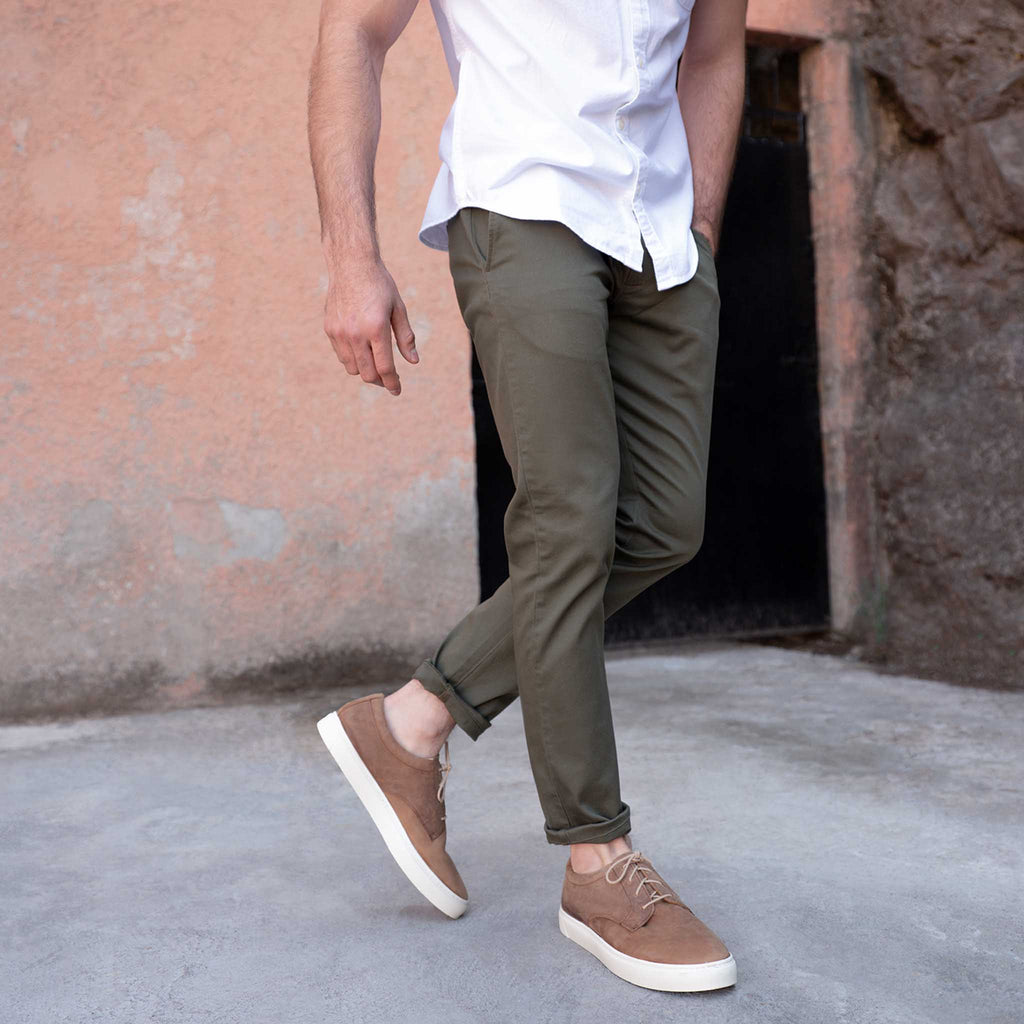 Nisolo Tobacco Everyday Low Top Sneaker Footwear- Ledbury