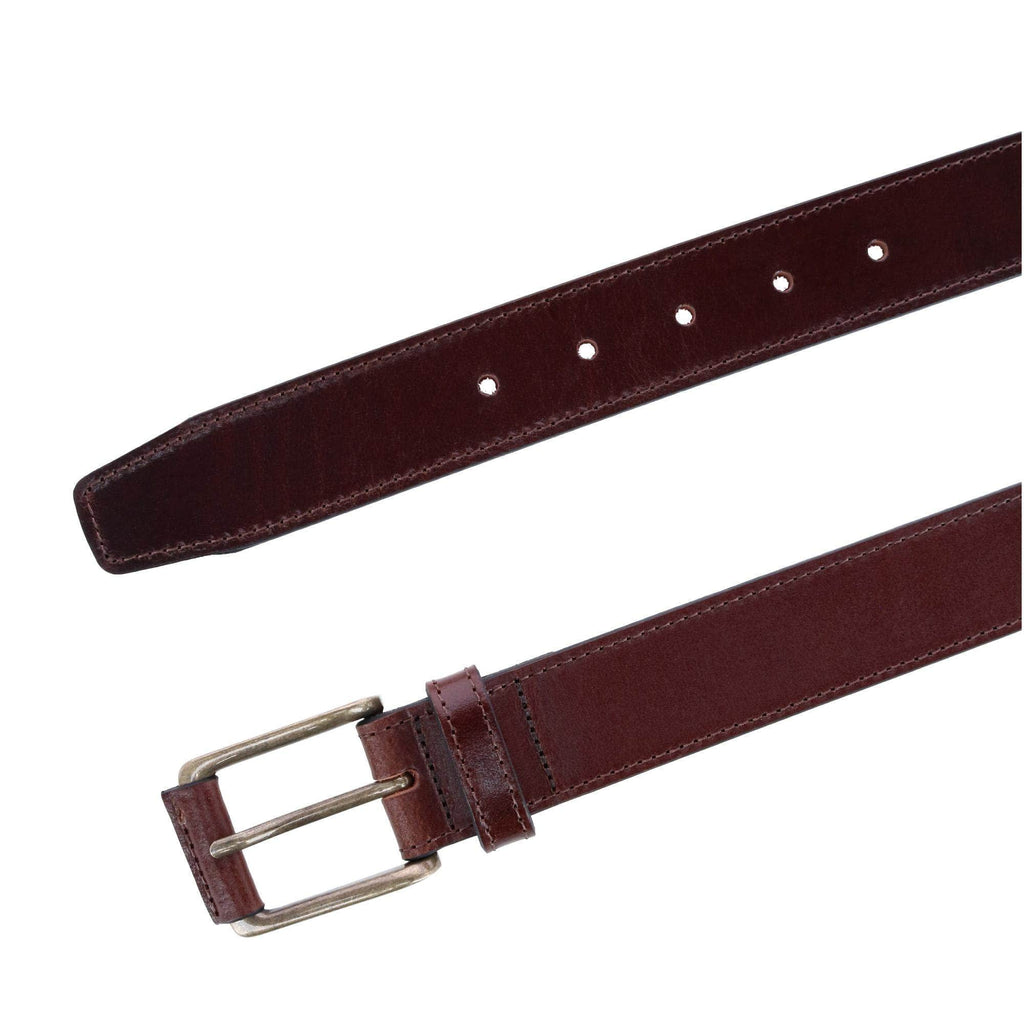 Trafalgar Brown Leather Wyatt Casual Belt Belt- Ledbury