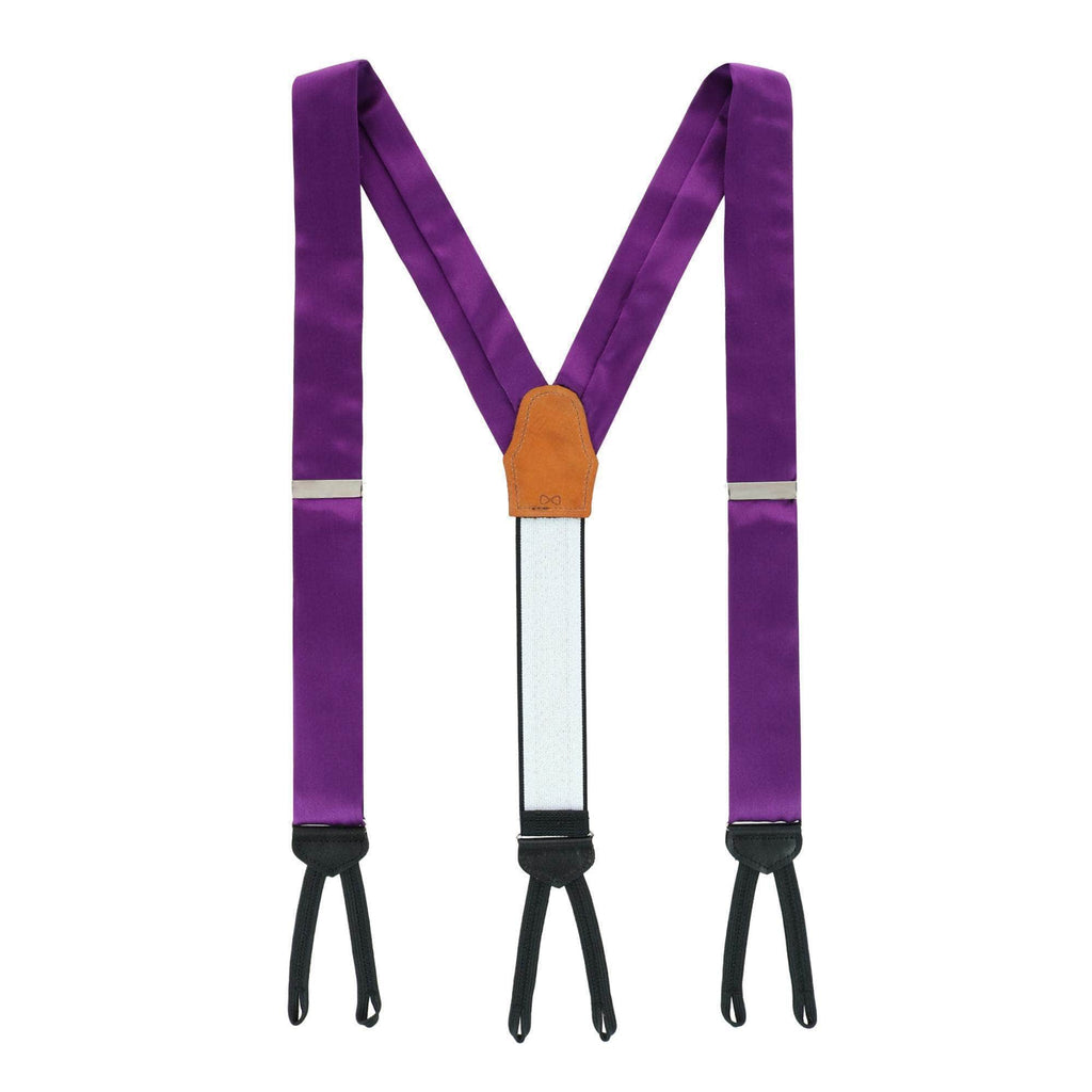 Sutton Solid Color Silk Formal End Braces Formal Braces- Ledbury