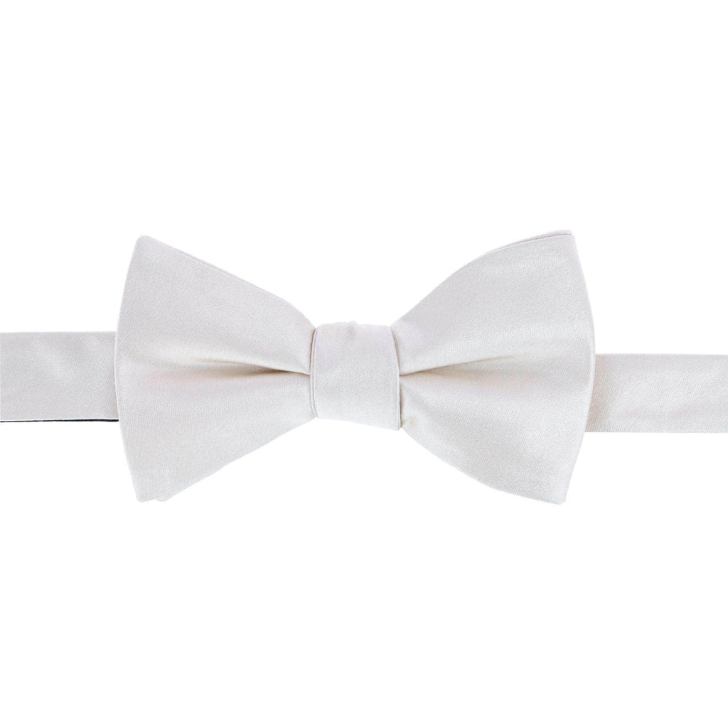 Trafalgar Sutton Ivory Silk Bow Tie Bowtie- Ledbury