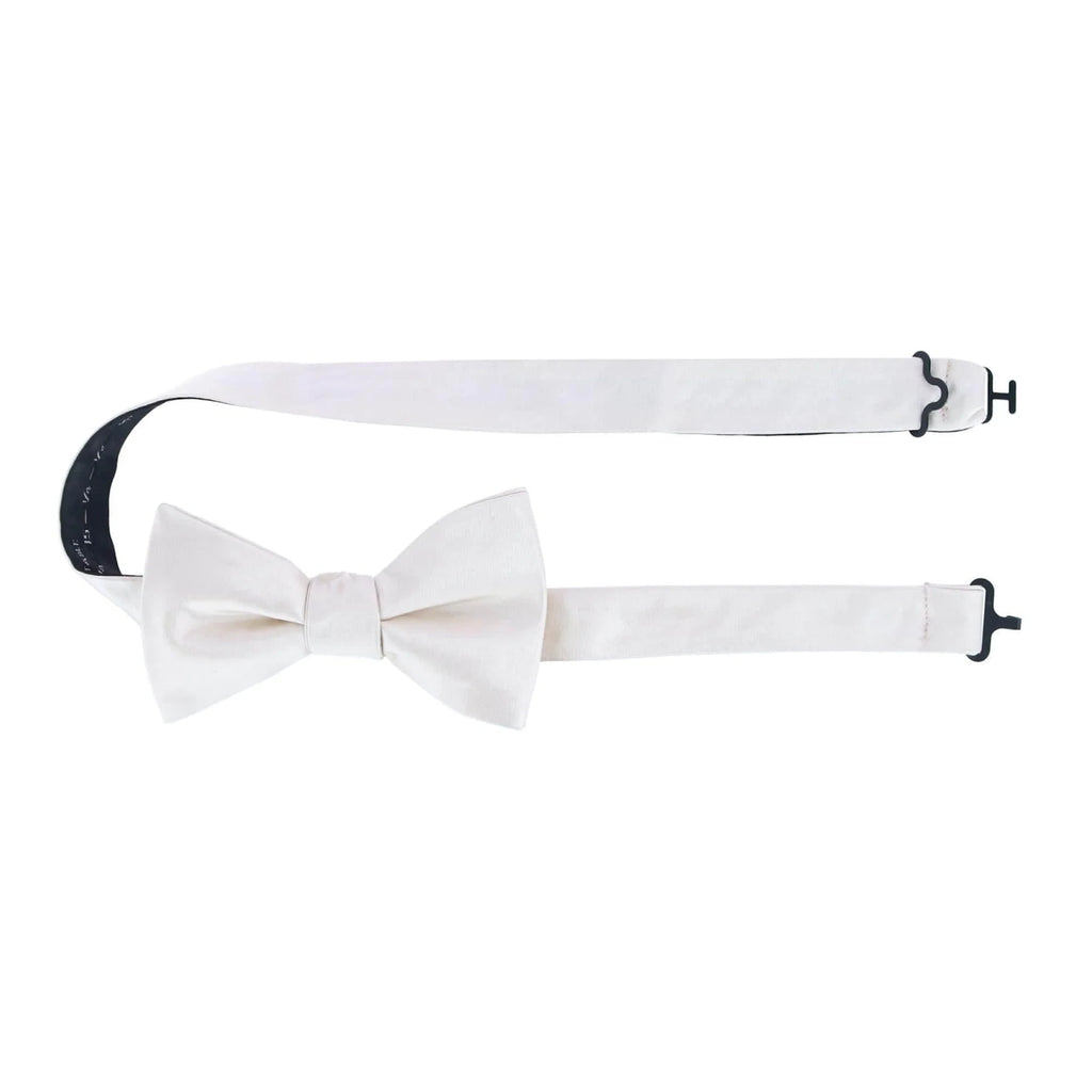 Trafalgar Sutton Ivory Silk Bow Tie Bowtie- Ledbury