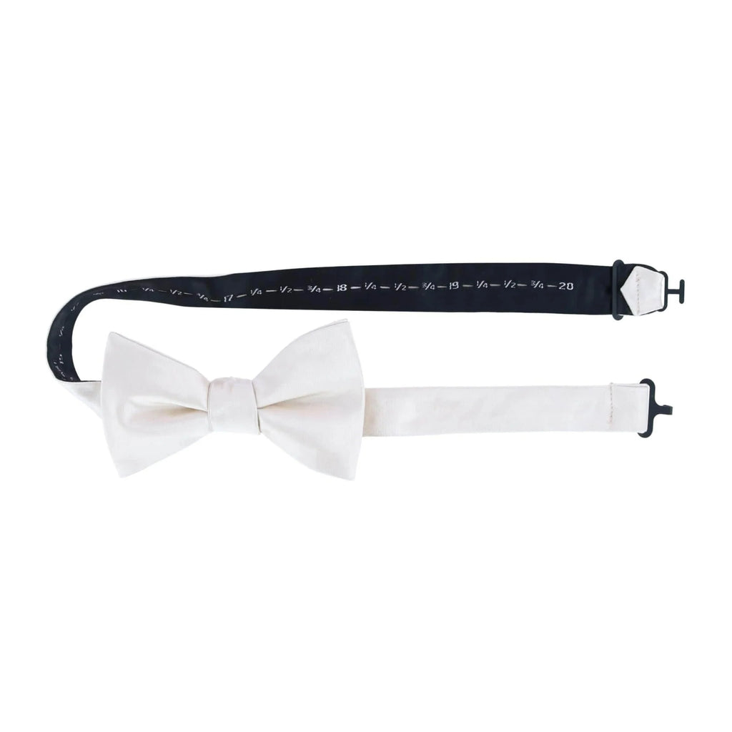 Trafalgar Sutton Ivory Silk Bow Tie Bowtie- Ledbury