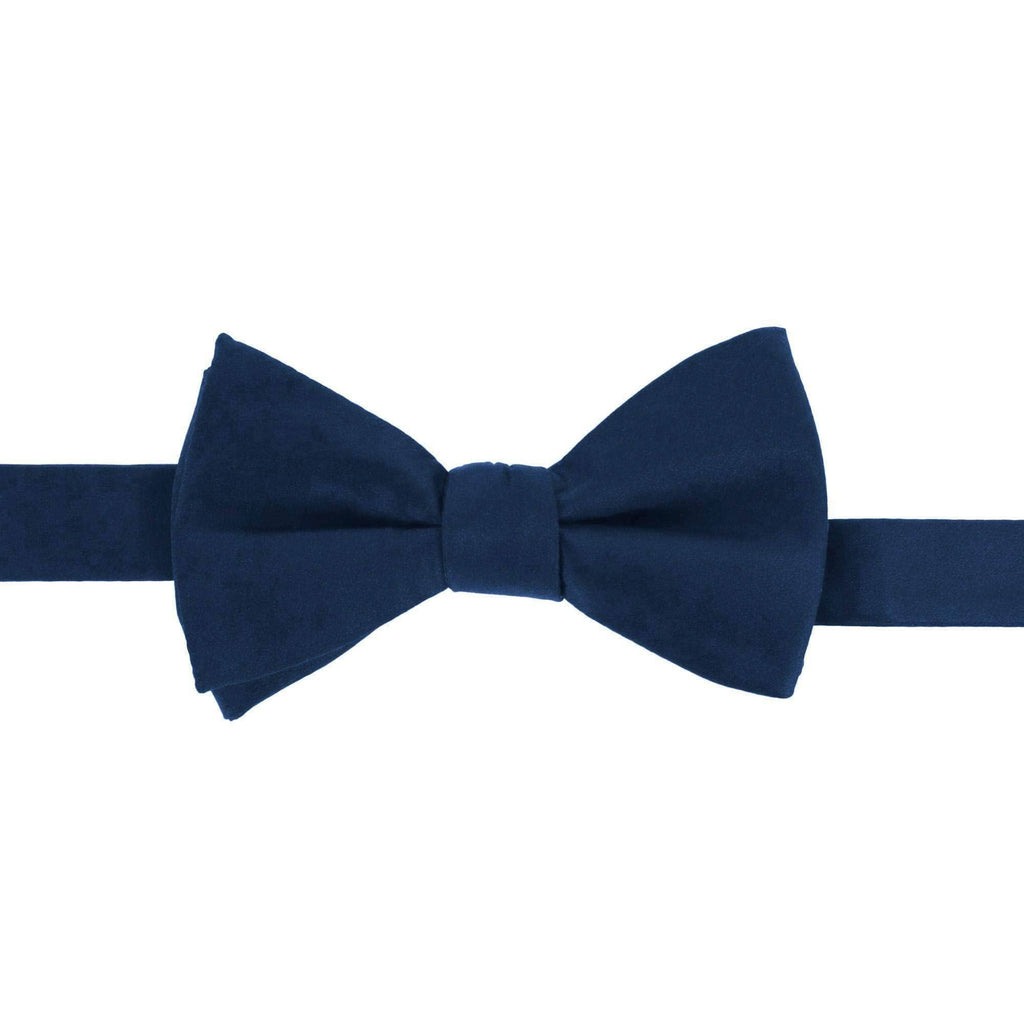 Trafalgar Sutton Navy Silk Bow Tie Bowtie- Ledbury