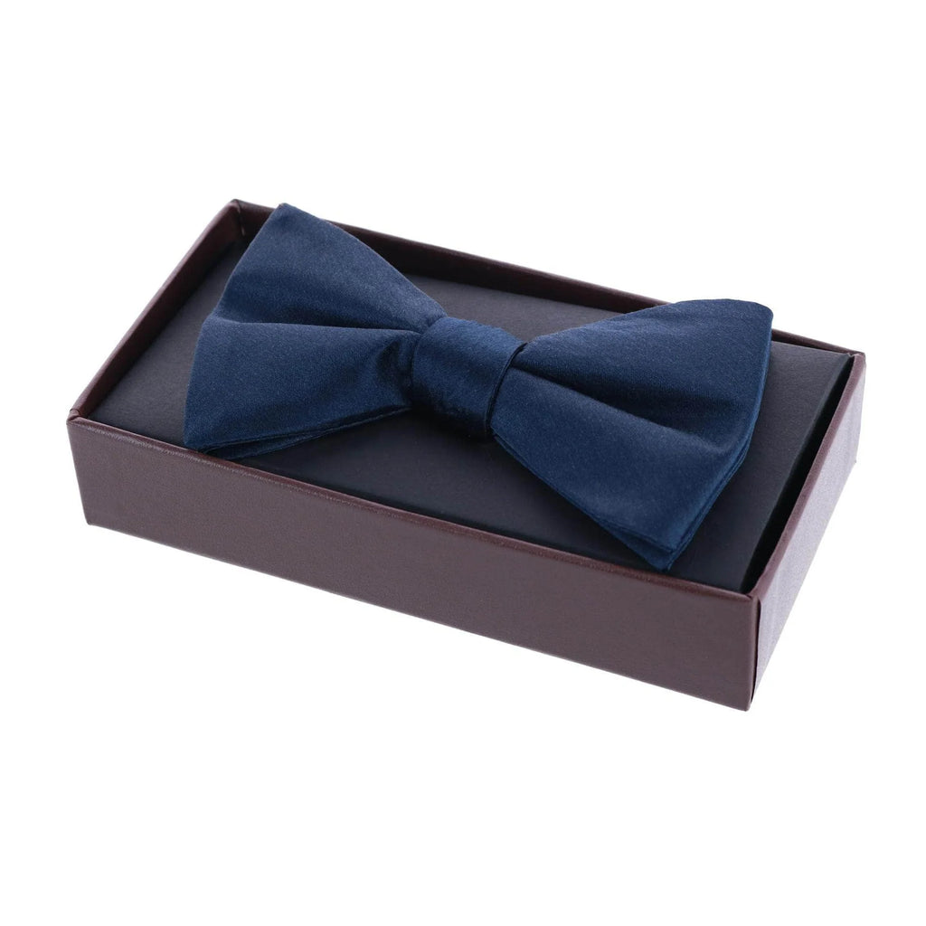 Trafalgar Sutton Navy Silk Bow Tie Bowtie- Ledbury