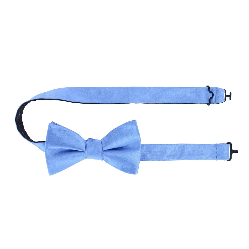 Trafalgar Sutton Light Blue Silk Bow Tie Bowtie- Ledbury