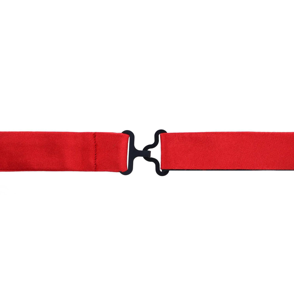 Trafalgar Sutton Red Silk Bow Tie Bowtie- Ledbury