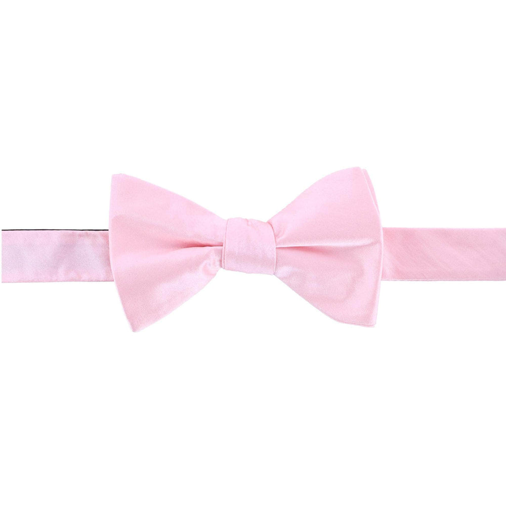 Trafalgar Sutton Pink Silk Bow Tie Bowtie- Ledbury