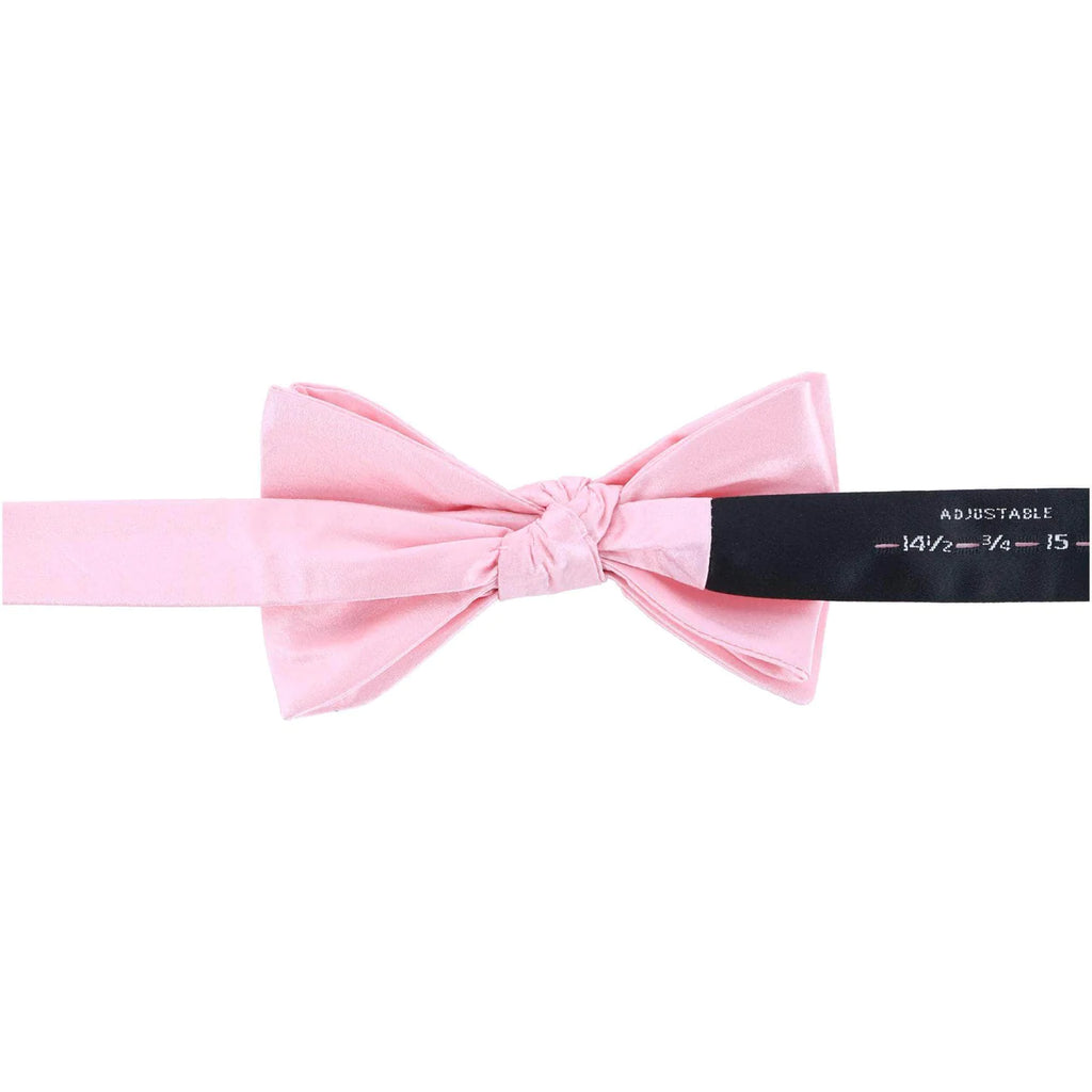 Trafalgar Sutton Pink Silk Bow Tie Bowtie- Ledbury