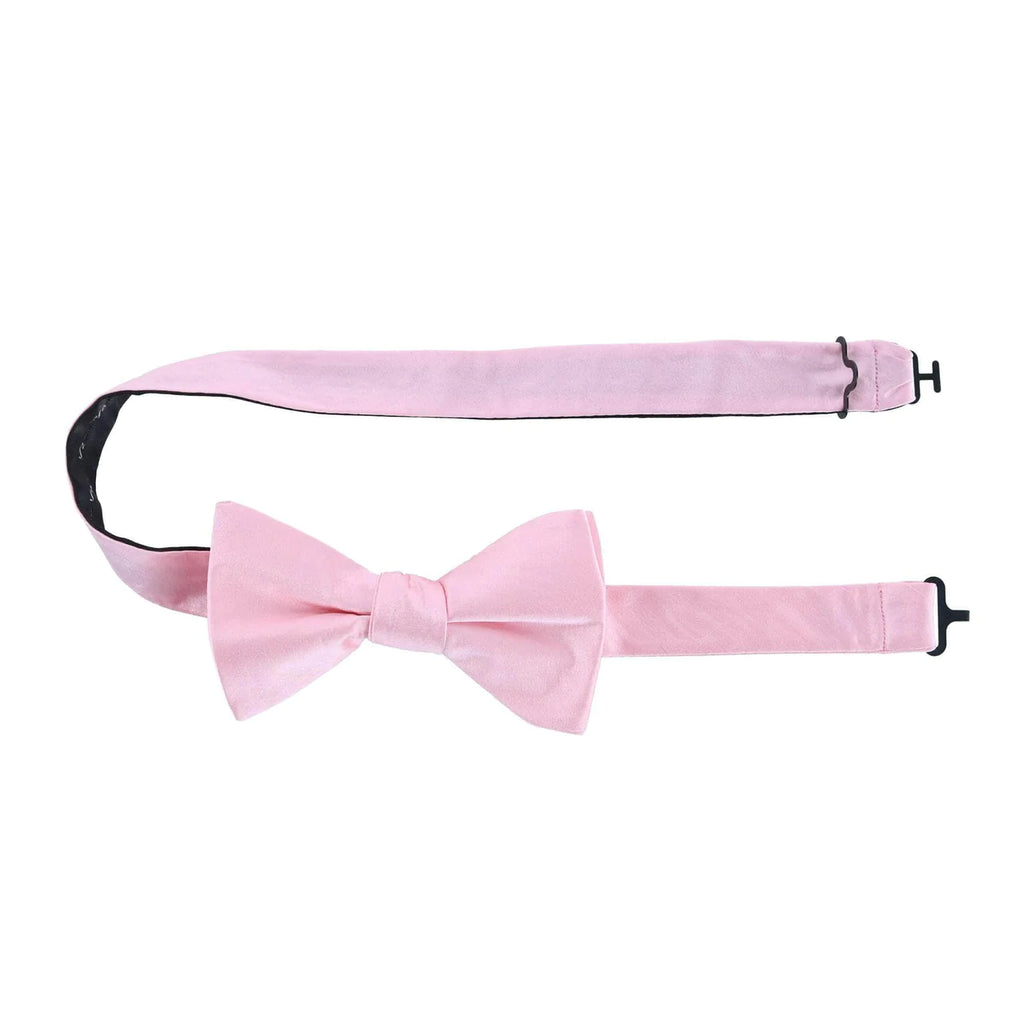 Trafalgar Sutton Pink Silk Bow Tie Bowtie- Ledbury