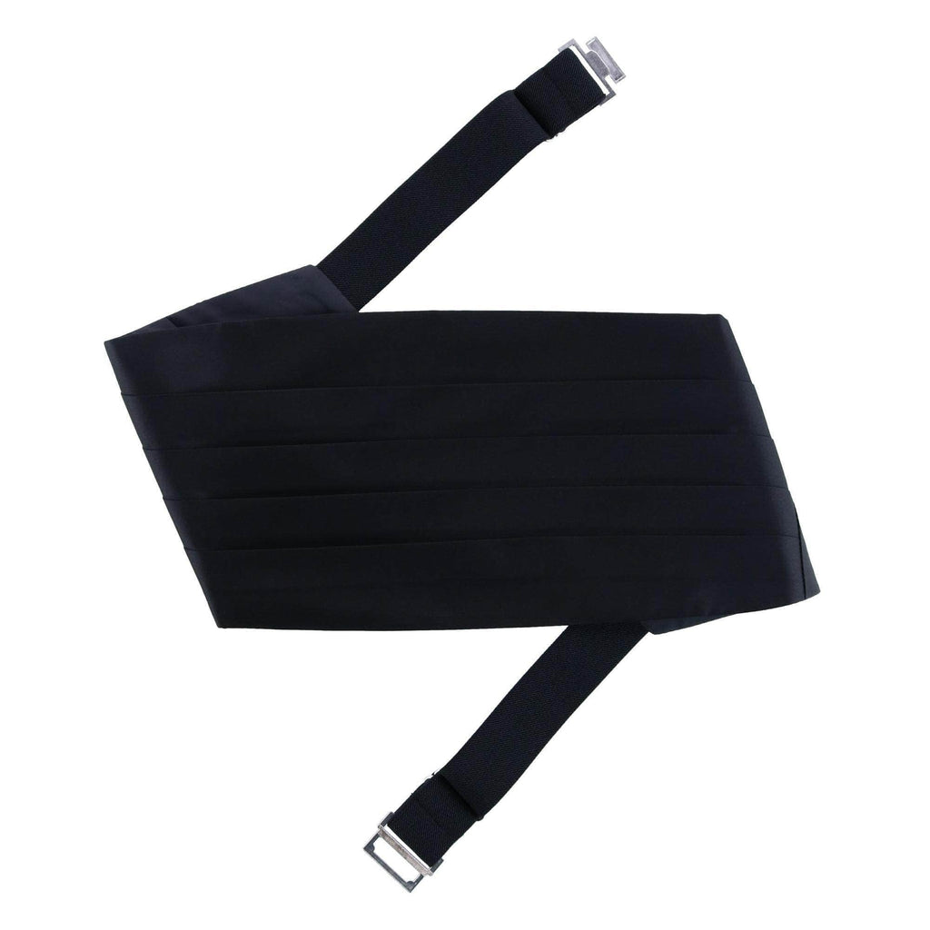 Trafalgar Sutton Black Silk Cummerbund Cummerbund- Ledbury