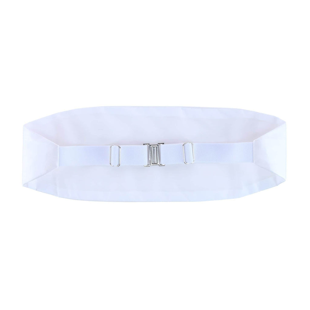 Trafagar Sutton White Silk Cummerbund Cummerbund- Ledbury