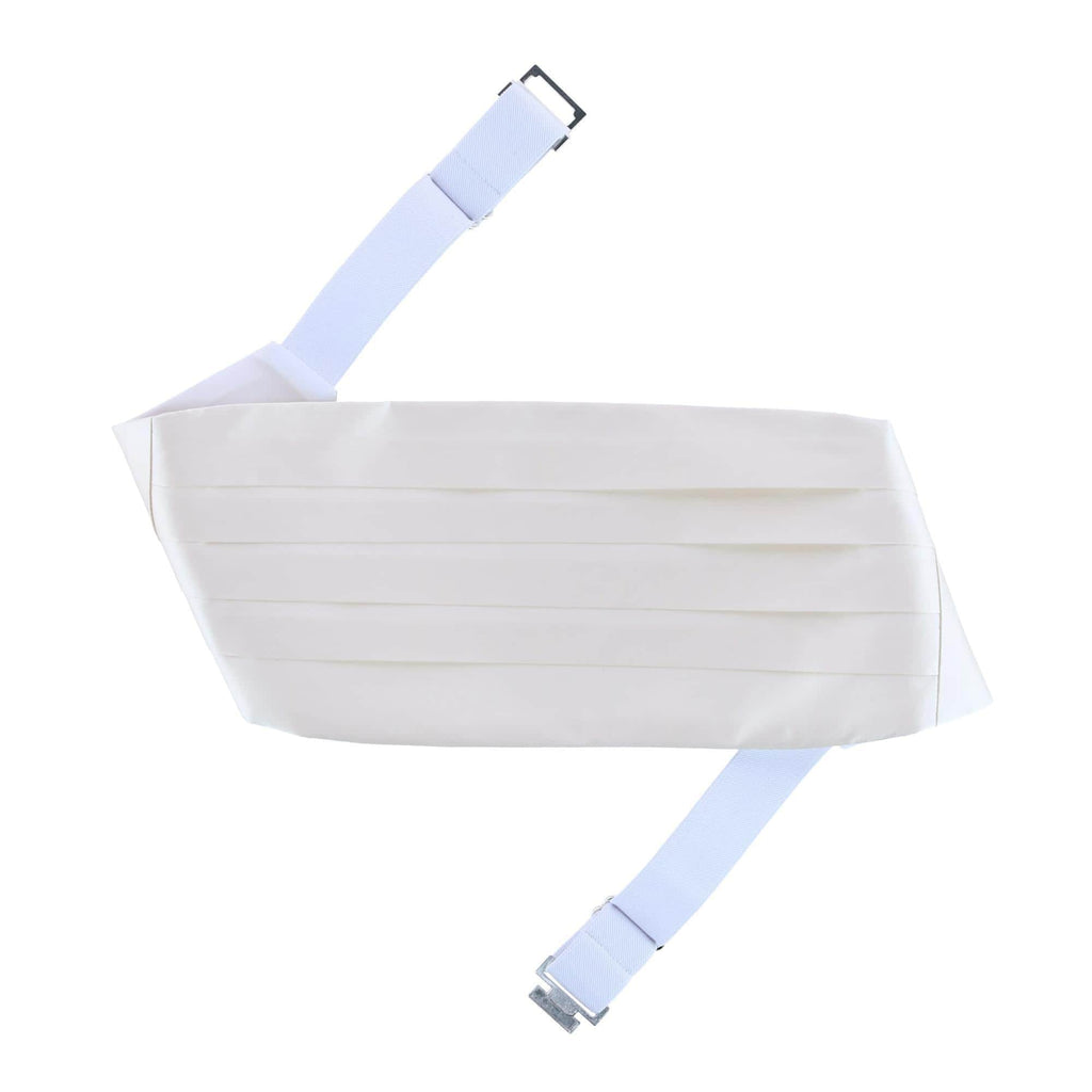 Trafalgar Sutton Ivory Silk Cummerbund Cummerbund- Ledbury