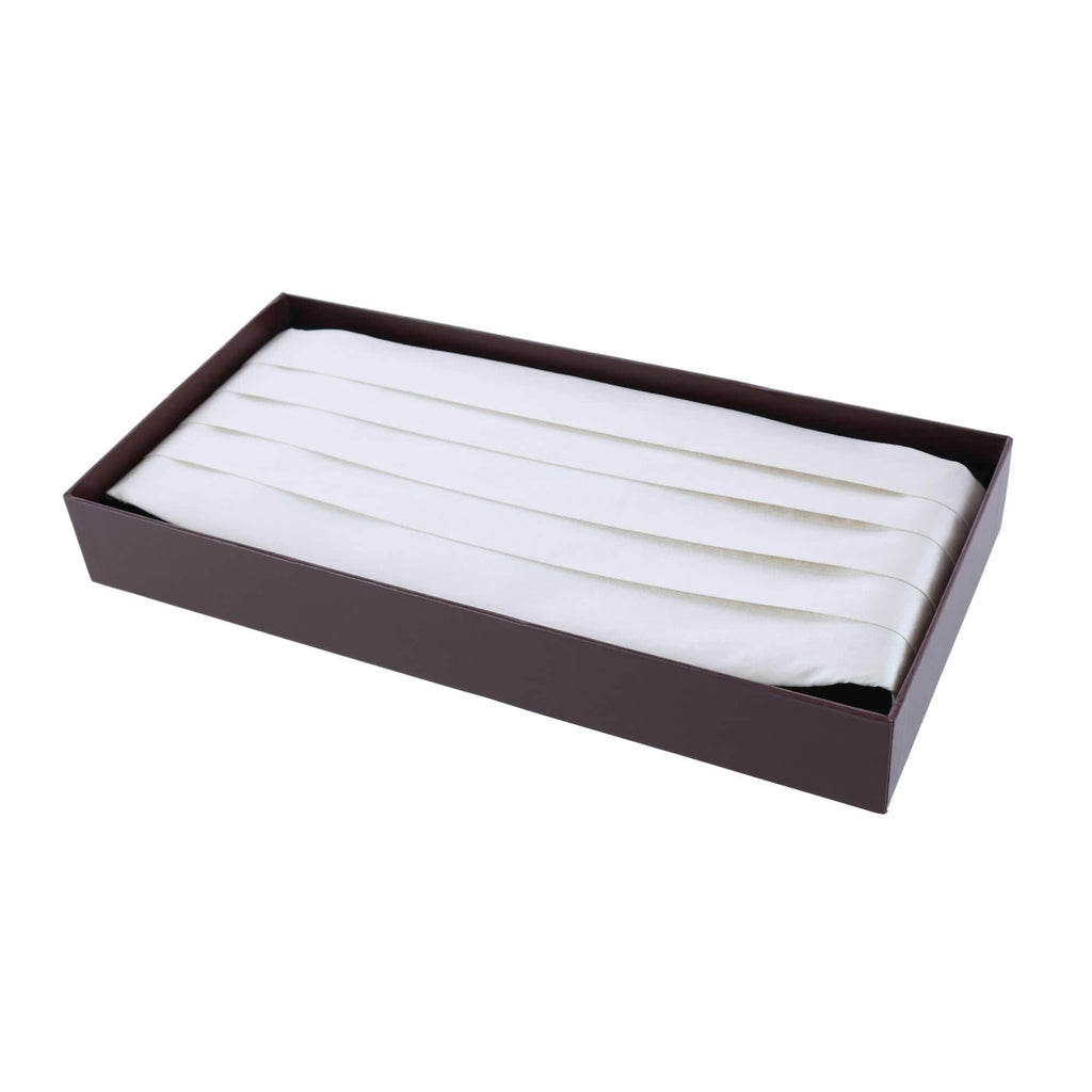 Trafalgar Sutton Ivory Silk Cummerbund Cummerbund- Ledbury