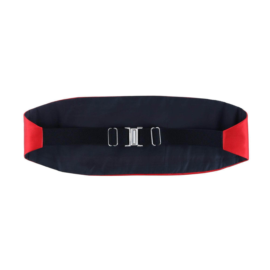 Trafalgar Sutton Red Silk Cummerbund Cummerbund- Ledbury