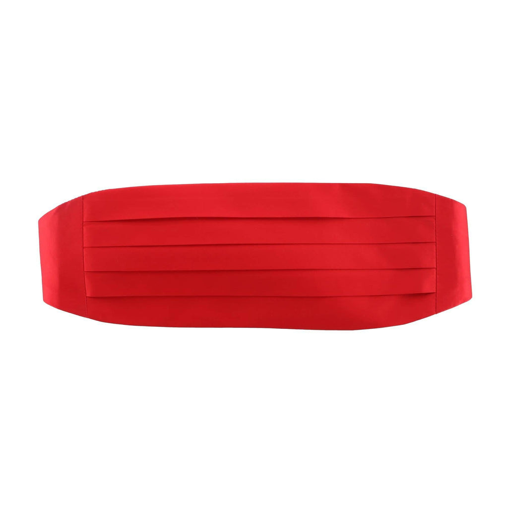 Trafalgar Sutton Red Silk Cummerbund Cummerbund- Ledbury